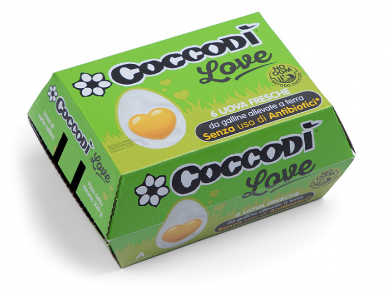 6 uova Coccodì Love Antibiotic FREE - NO OGM