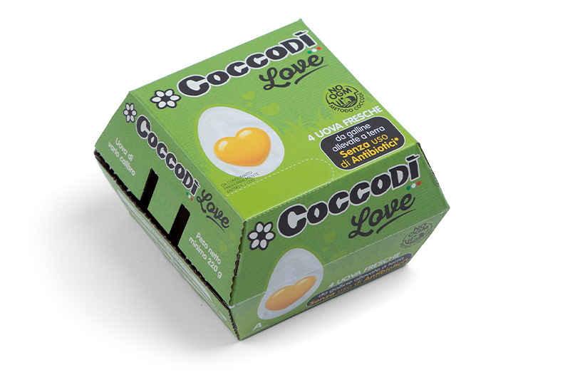 4 uova Coccodì Love Antibiotic FREE - NO OGM