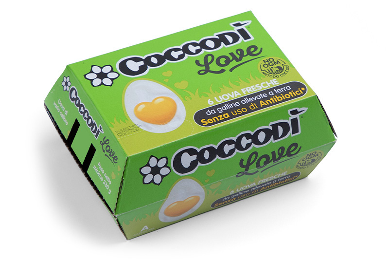 6 uova Coccodì Love Antibiotic FREE - NO OGM